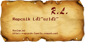 Repcsik László névjegykártya