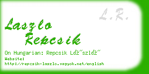 laszlo repcsik business card